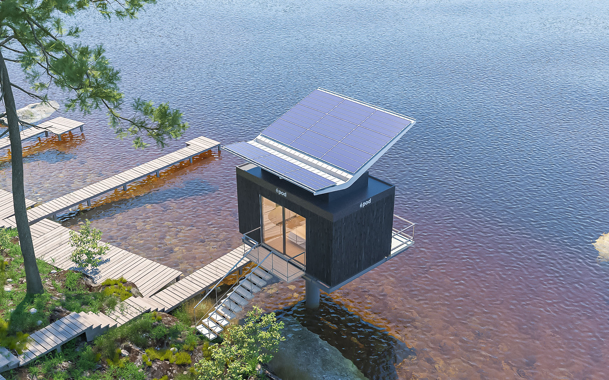 L’épod "off-grid" immergé dans la nature