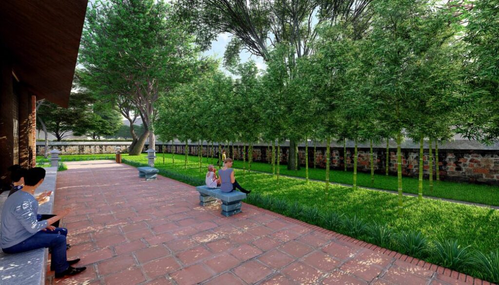 Jardin bambou Văn Miếu Quốc Tử Giám Temple de la Littérature Hanoi