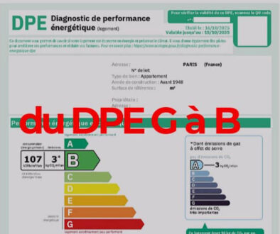 Renovation energetique - du DPE G a B