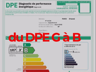 Renovation energetique - du DPE G a B